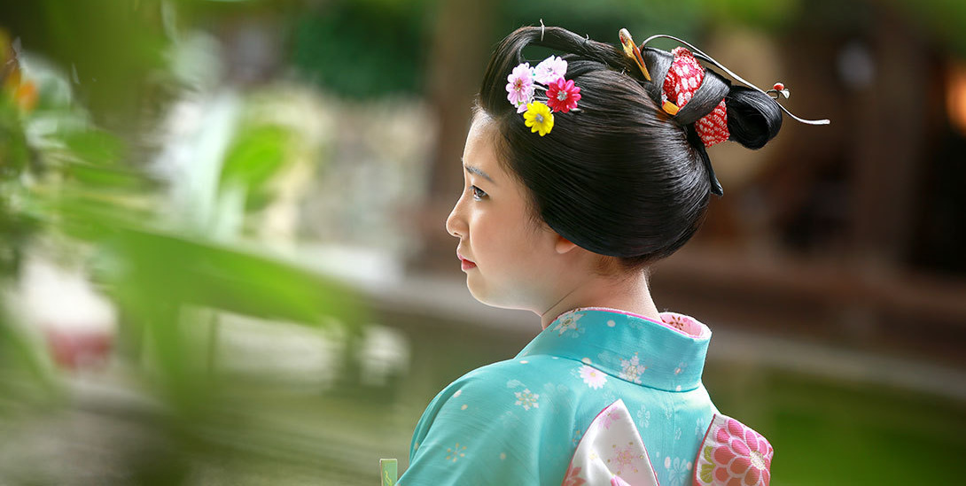 七五三と十三参りを地毛結いで